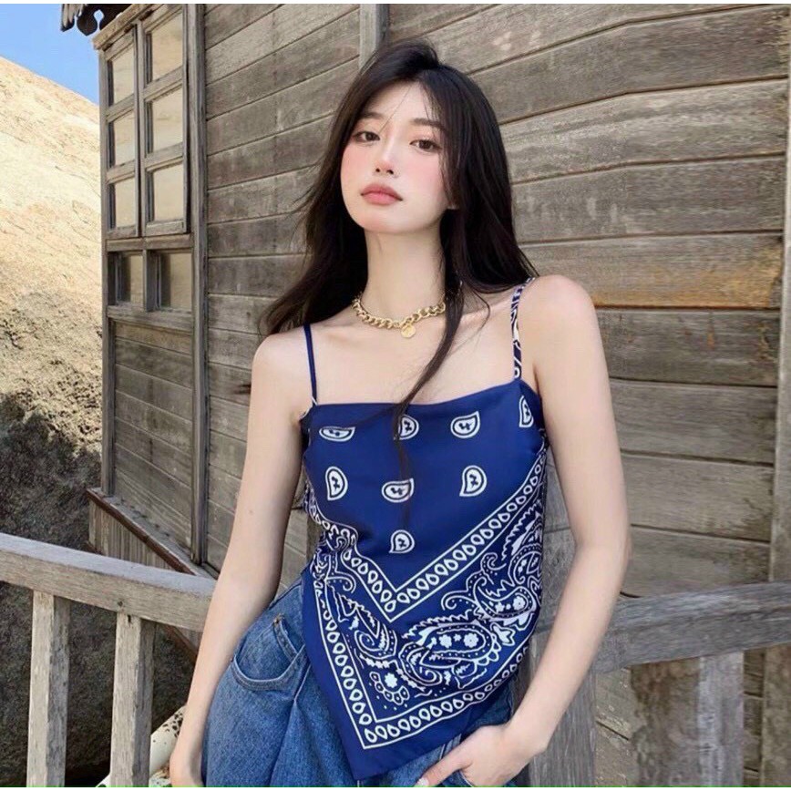 Áo yếm thổ cẩm cột dây lưng  KÈM ẢNH THẬT  BAO KIỂM ❌
