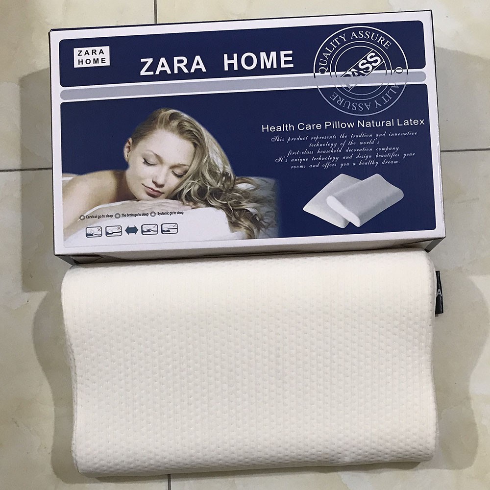 Gối ngủ chống đau vai gáy cao su non y tế size to ZARA HOME PILLOW