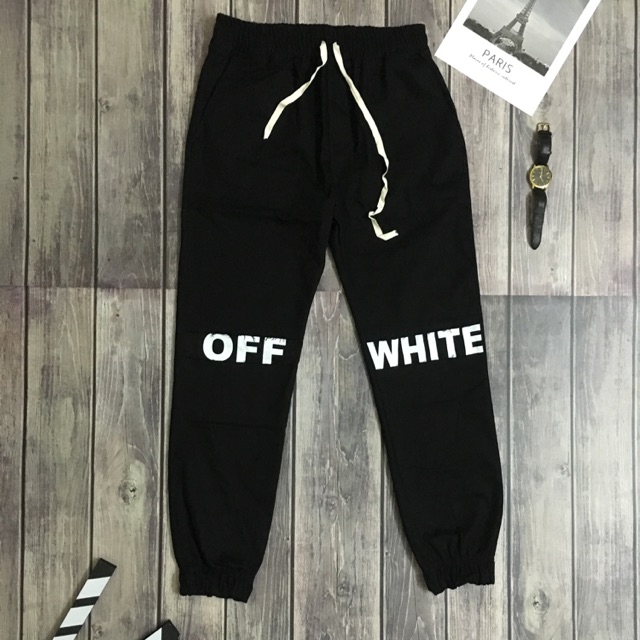 Quần jogger jean off white