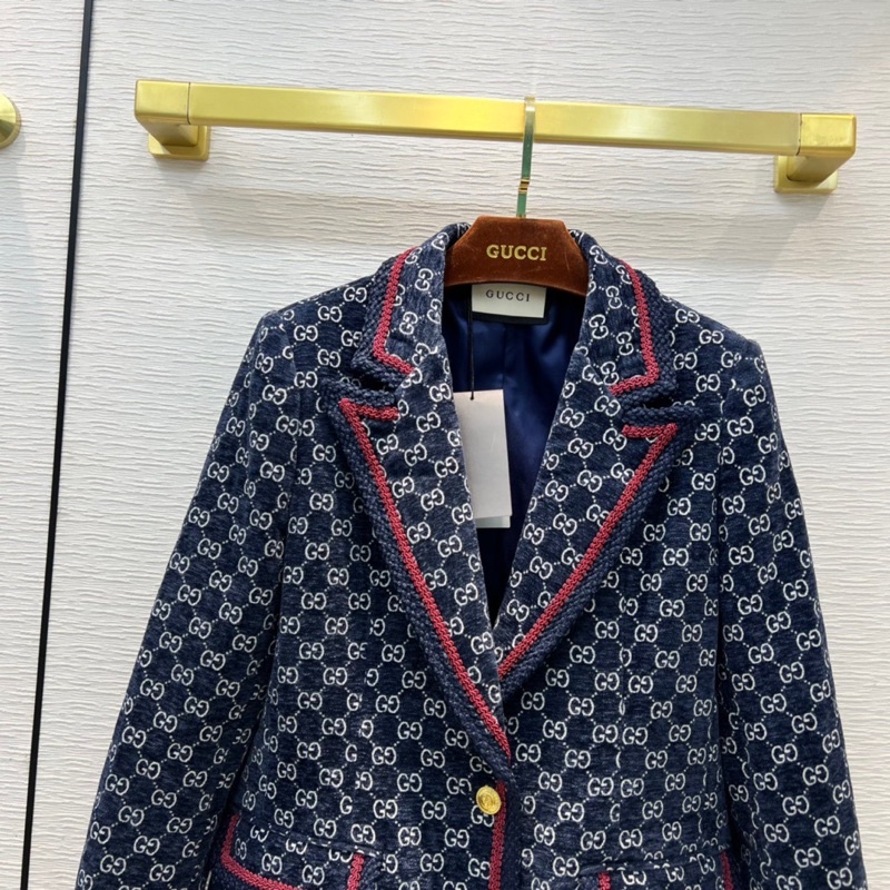 Áo khoác dạ cổ vest cho nữ thương hiệu Gucci GC cao cấp