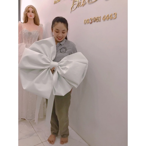 Nơ siêu to chụp ảnh quà tặng trang trí xe chụp ảnh cưới