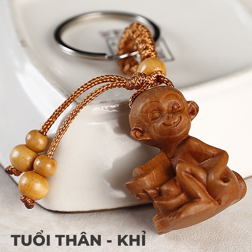 ✅ Móc Khóa Bằng Gỗ Quý 12 Con Giáp Phong Thủy Theo Bản Mệnh: Thu Tài, Hút Lộc, May Mắn, Bình An
