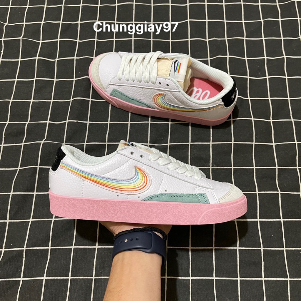 Giày blazer cầu vồng 7 màu cao cấp