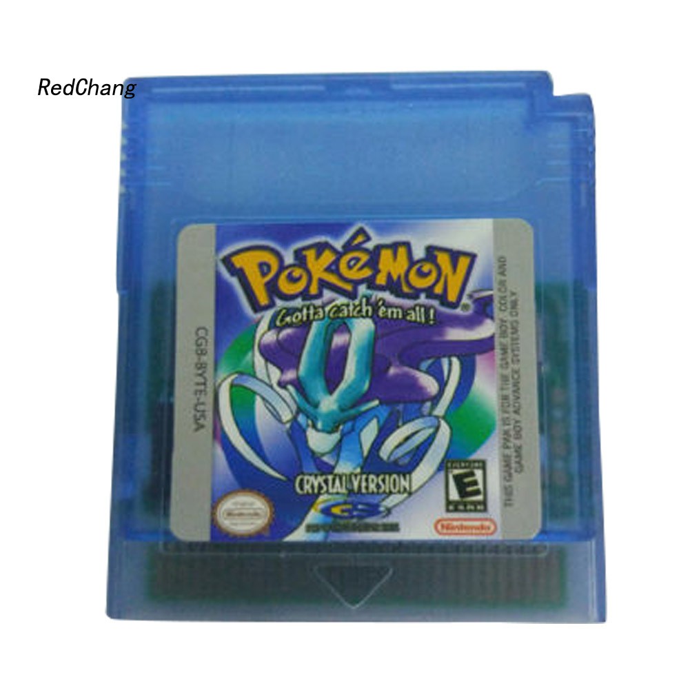 ☆YX☆Game Cards Cartridge for Nintendo Pokemon GBC Game Boy Color Version Console