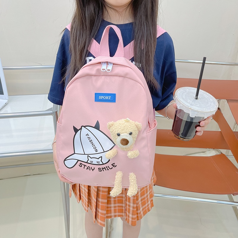 Ba lô mẫu giáo siêu nhẹ họa tiết gấu dễ thương đáng yêu giá rẻ cho bé trai và bé gái 731