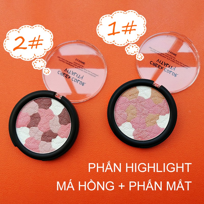 Phấn highlight bắt sáng ba chiều có thể được sử dụng làm phấn mắt má hồng-URBYZMSH