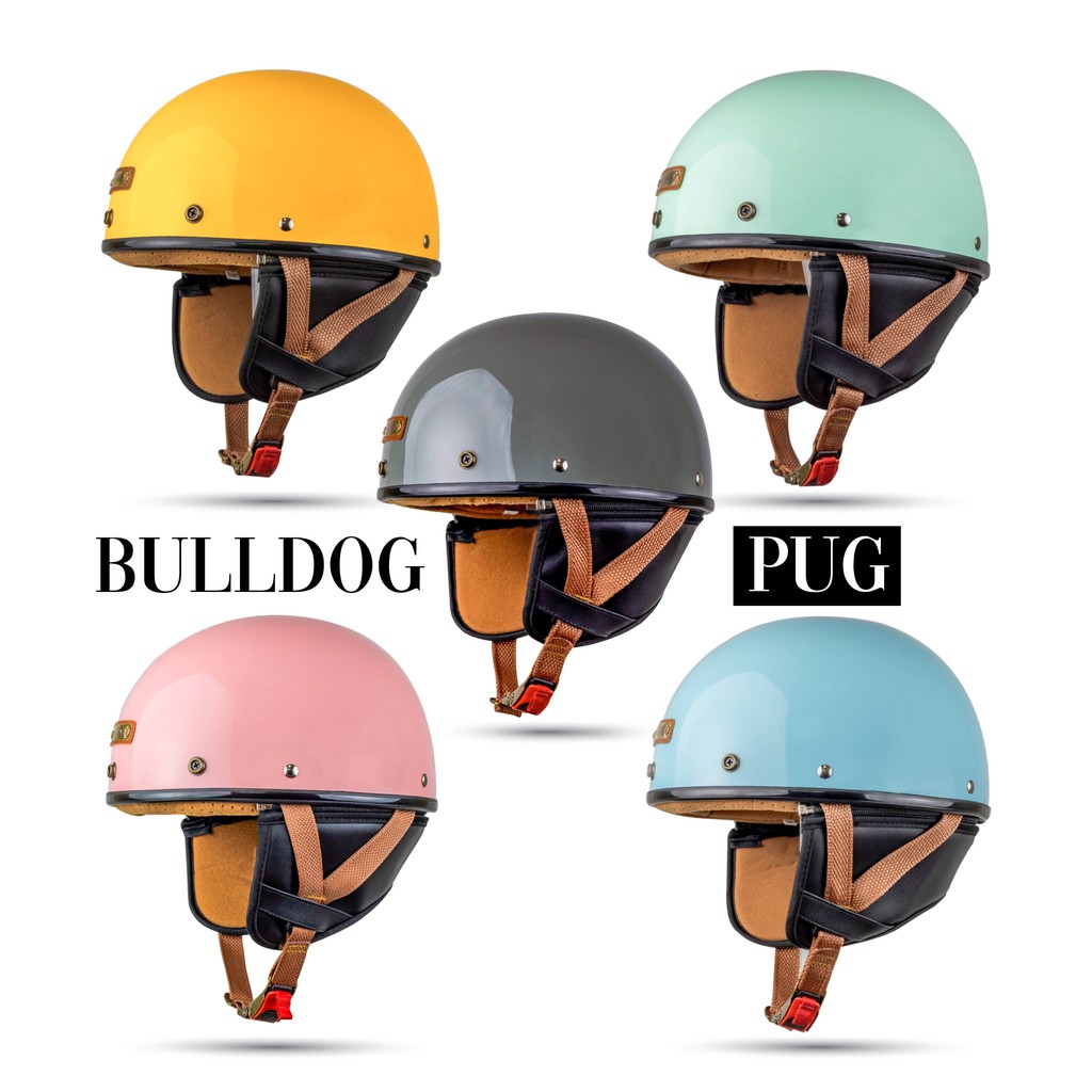 MŨ BẢO HIỂM NỬA ĐẦU BULLDOG PUG - SPID.VN