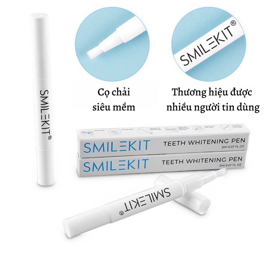 Bút tẩy trắng răng SMILEKIT 2ml dùng nhiều lần