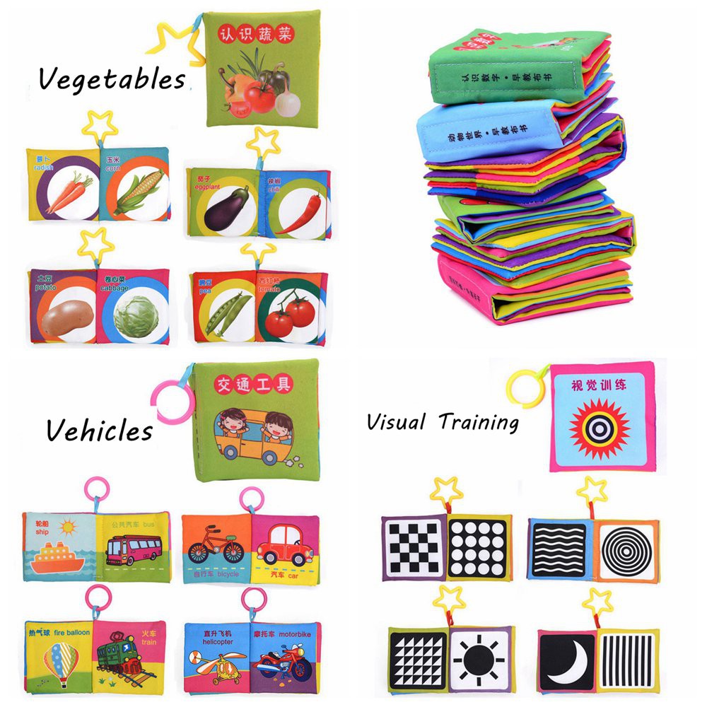 Sách Vải Mềm Có Âm Thanh Giáo Dục Sớm Cho Bé