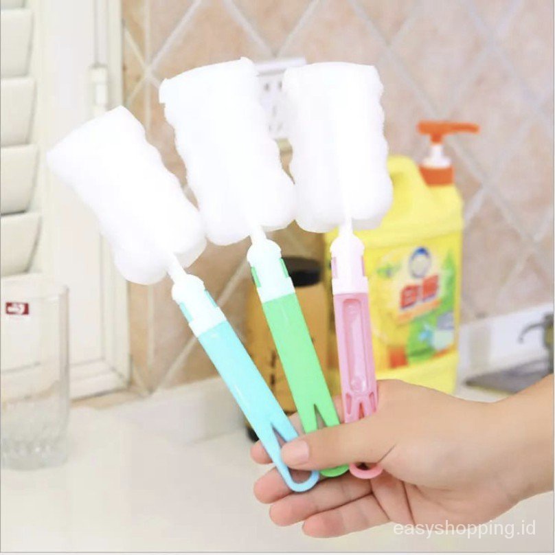 Cọ Xốp Hai Màu Có Mút Xốp Giữ Nhiệt Cho Bình Sữa Em Bé Mpasi Kc0666