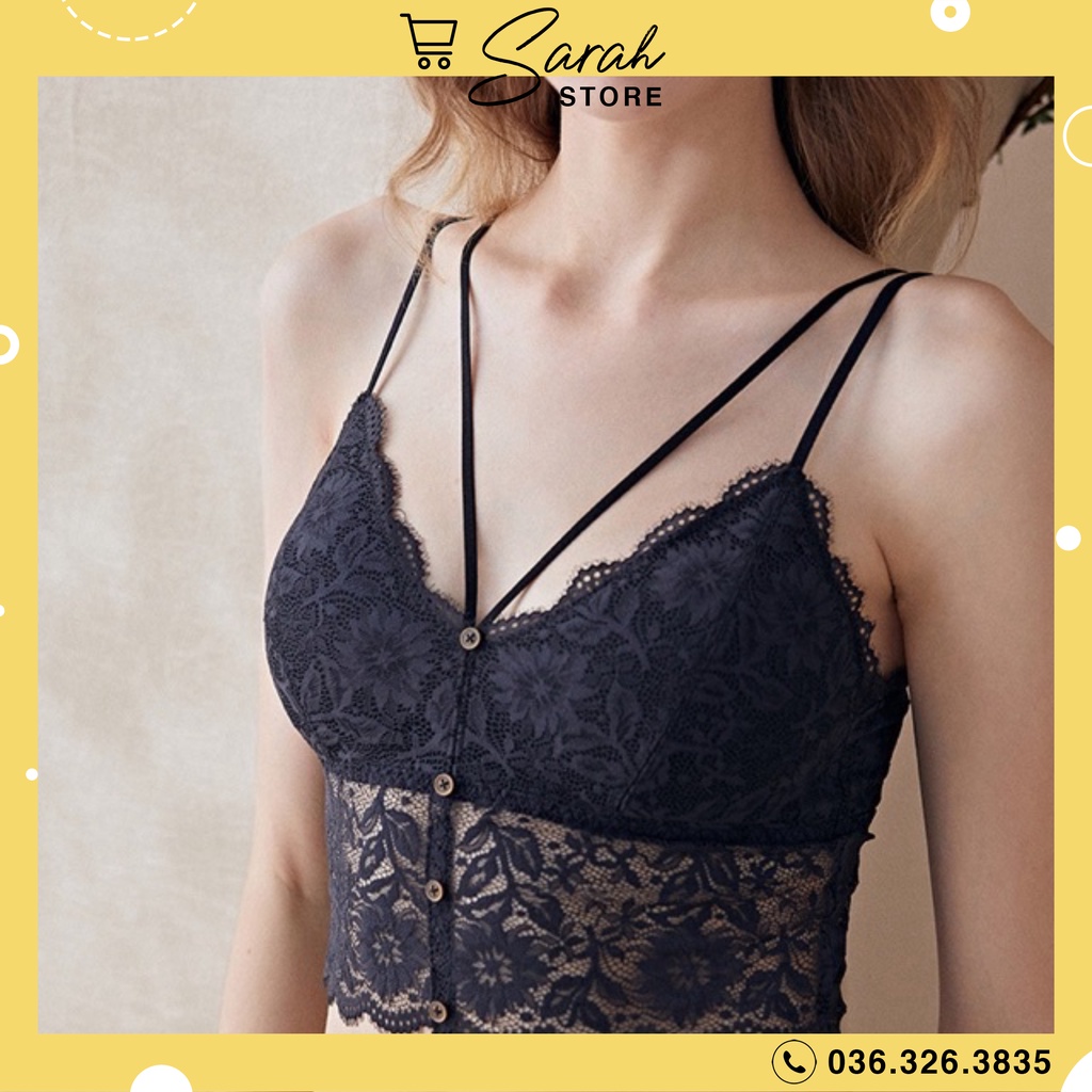 Áo Bra Ren Hoa 4 Khuy Cao Cấp Siêu Sexy 0882 Áo Ren Sexy Có Mút Đệm | BigBuy360 - bigbuy360.vn