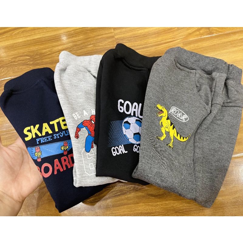 Quần Nỉ Jogger da cá bé trai 1-7y