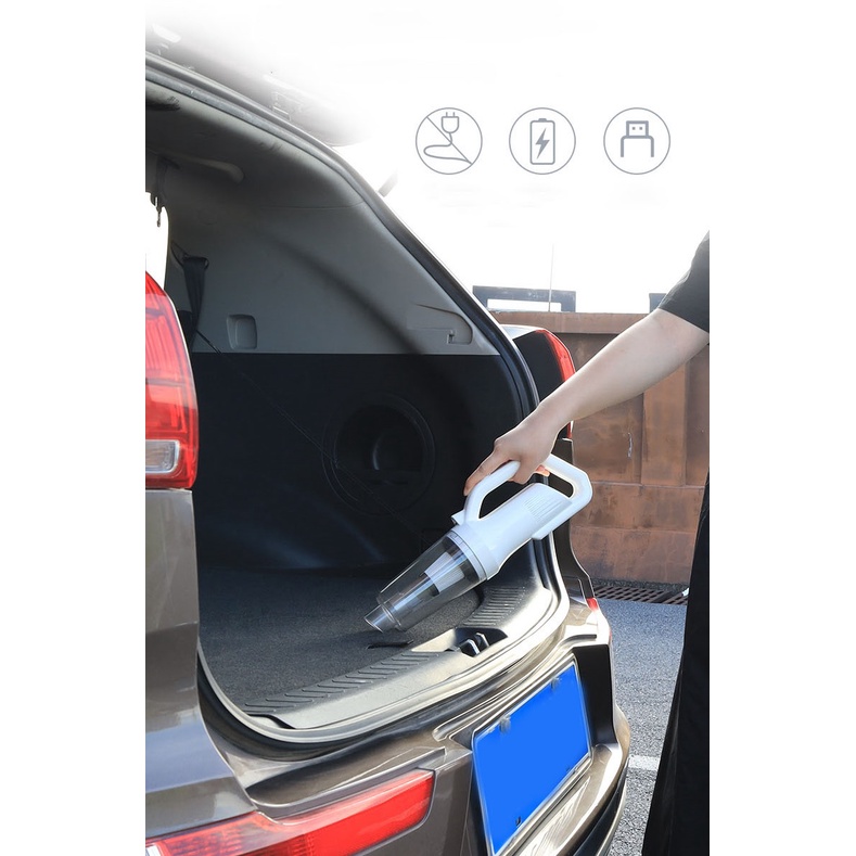 Máy hút bụi , máy hút bụi không dây cầm tay LT-106EG - Máy hút bụi đa năng - Lực hút 12000Pa - Sạc USB - Công suất 120W