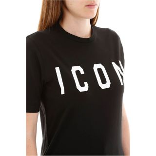 (2 màu) Áo thun cotton nữ Dsquared2 Icon Tee