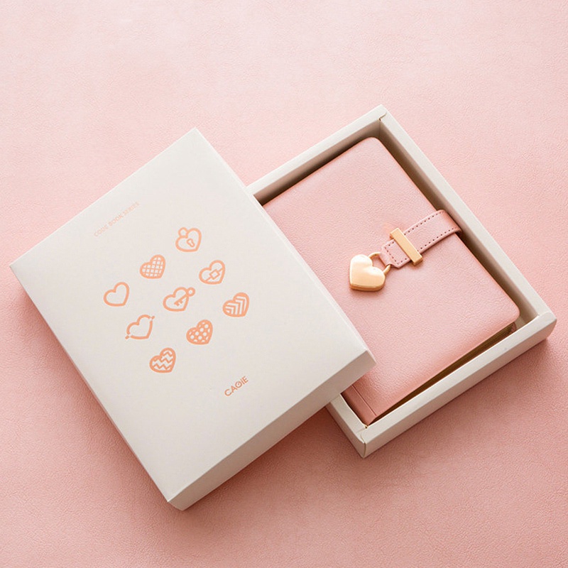 Sổ tay ghi chú hình trái tim có khóa mật khẩu dành cho nữ