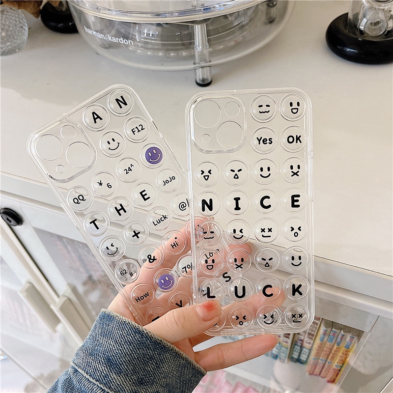 Ốp lưng iphone Ốp Điện Thoại Trong Suốt Hình Bong Bóng Cho iphone13 12Promax 6/6splus/7/7plus/8/8plus/x/xr/14pro/11/12/13/pro/max/plus/promax Dinuo case