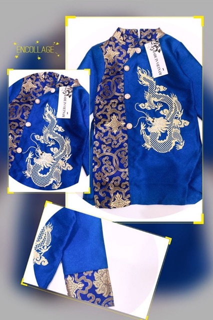 Set Áo dài bé trai diện Tết