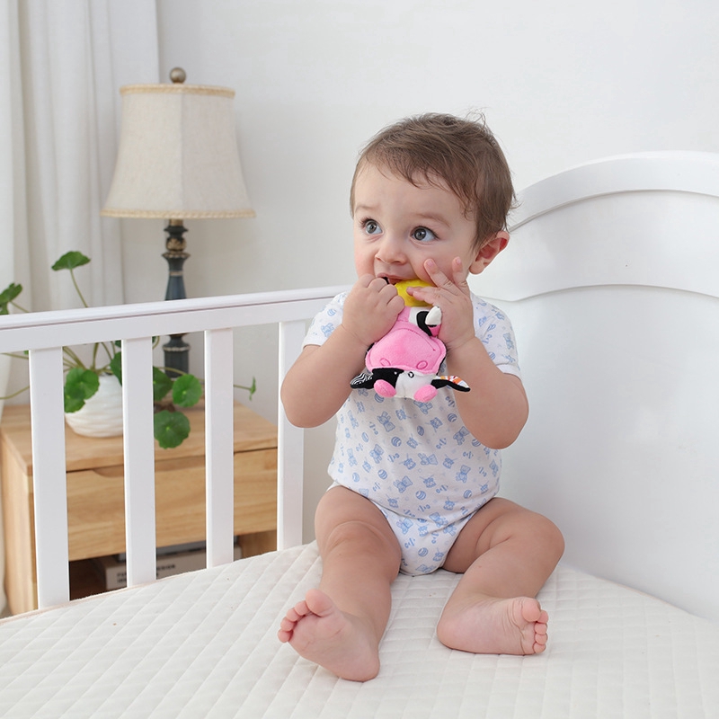 Đồ Chơi Gặm Nướu Mọc Răng Cho Bé Hình Động Vật Dễ Thương Chất Liệu Vải Bông