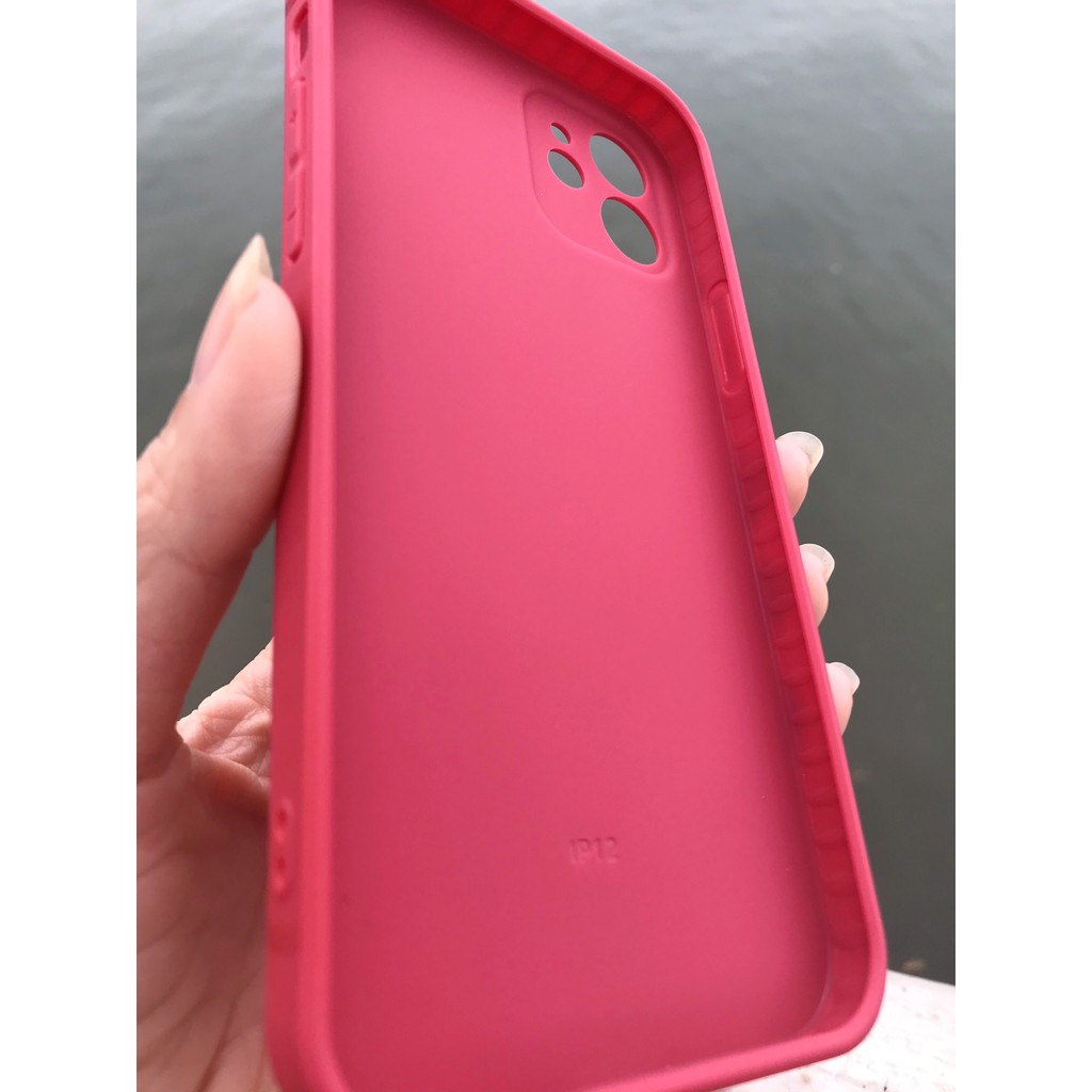 Ốp iPhone vuông cạnh bảo vệ camera - Ốp viền vuông trơn dẻo giả iPhone 12. Dành cho 8Plus/12/11/XsMax/X//7/7plus/6Plus