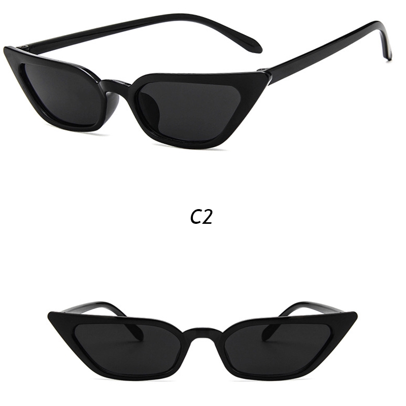 Kính Mát Mắt Mèo Gọng Nhựa PC Chống Tia Uv Phong Cách Hiphop Cho Nam Và Nữ