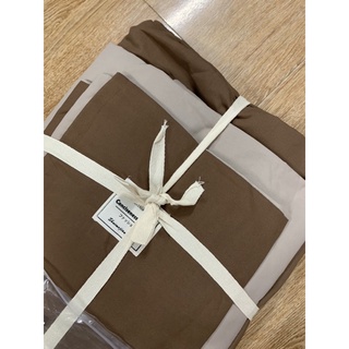 Bộ chăn ga Cotton Tici - Nâu phối be