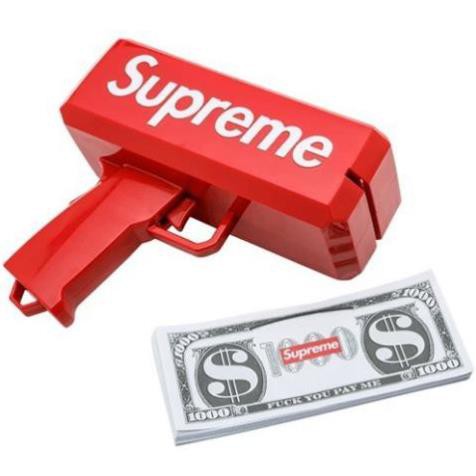 Súng Bắn Tiền Supreme Full Box 💥FREESHIP💥  Tặng Kèm 100 Tờ Tiền Dolar Supreme