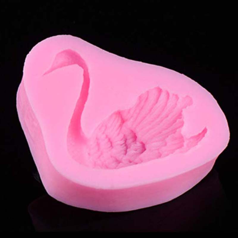Khuôn Làm Bánh Chất Liệu Silicone Hình Thiên Nga 3d