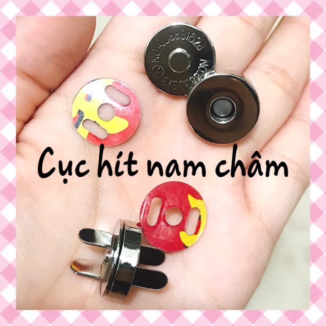 Cục hít nam châm làm túi xách, phụ kiện, đồ dùng