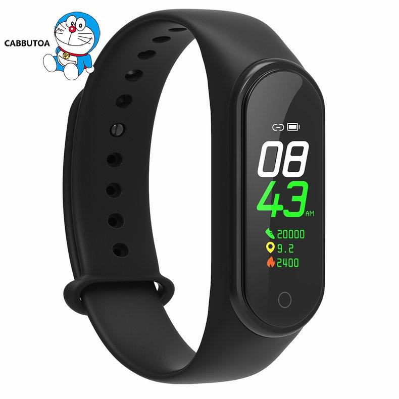Vòng Đeo Tay Thông Minh M4 Chống Nước Ip67 Theo Dõi Sức Khỏe Kèm Phụ Kiện