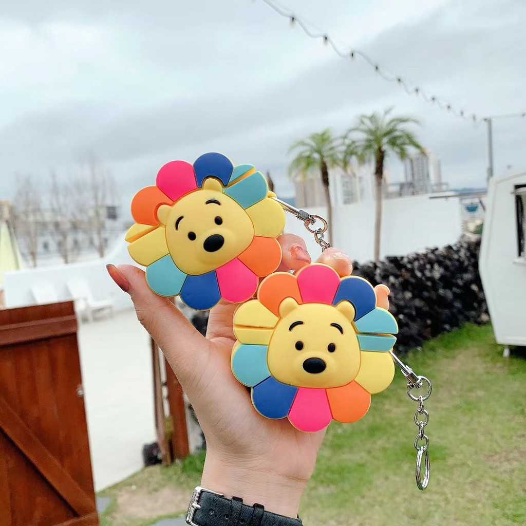 Disney Vỏ Bảo Vệ Hộp Sạc Tai Nghe Airpods 1 / 2 / Pro Hình Gấu Pooh / Hoa Hướng Dương Xinh Xắn | BigBuy360 - bigbuy360.vn
