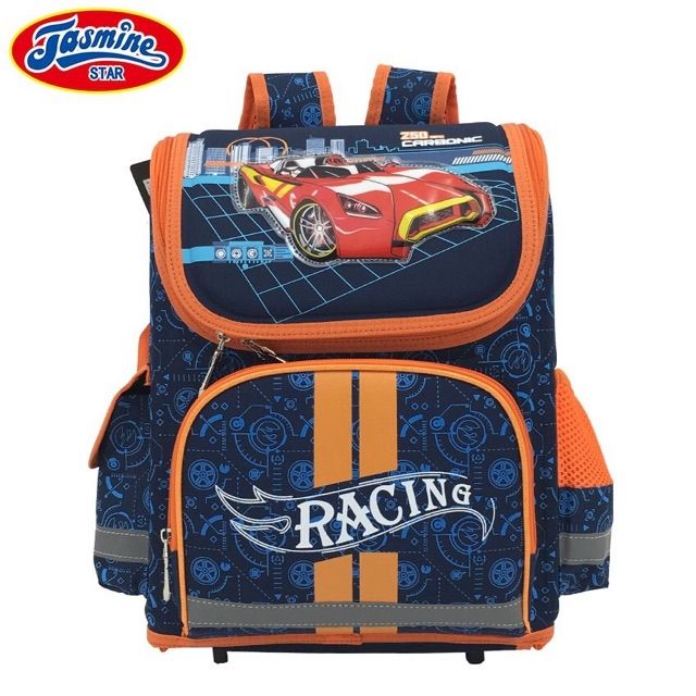 Balo chống gù lưng dạng hộp cho học sinh nam-RACING