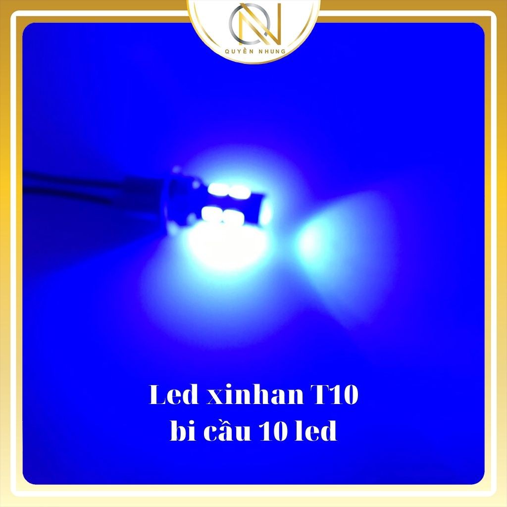 Bóng LED T10 Đèn Xi Nhan Bi Cầu ,Đèn Demi Xe Máy ôTô _ Giá 1 Bóng