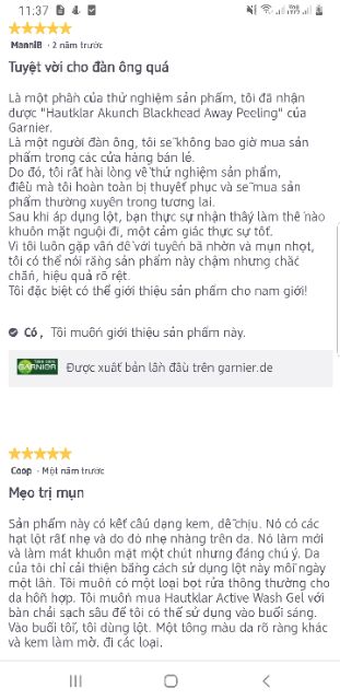 Đủ bill Đức- Tẩy da chết cho da dầu mụn Garnier 150ml