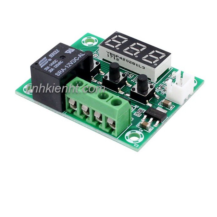 Mạch Cảm Biến Kiểm Soát Nhiệt Độ Ấp Trứng W1209 Relay 12VDC XH-W1209