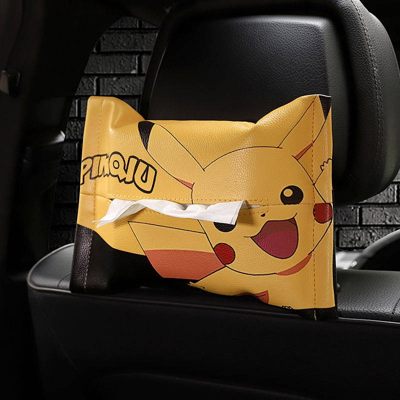 Hộp đựng khăn giấy họa tiết hoạt hình sáng tạo cho xe hơi