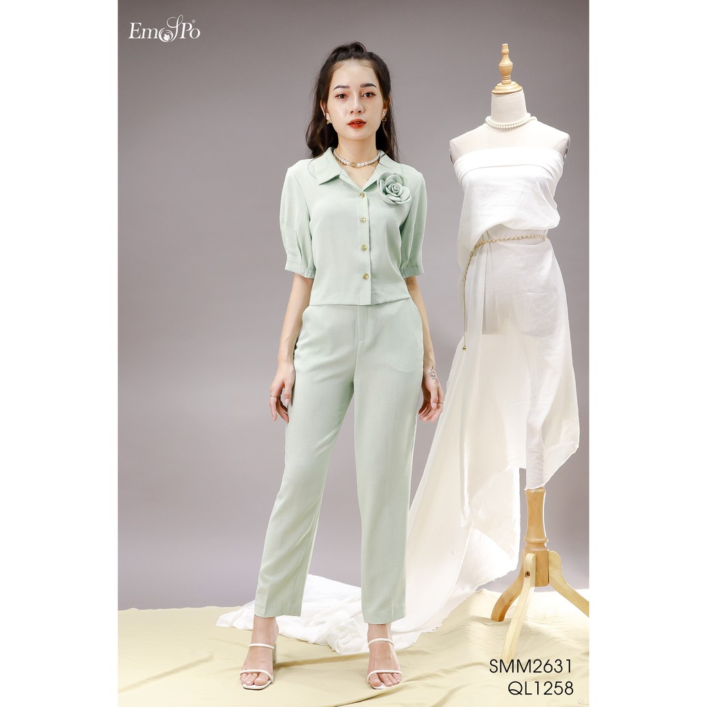 Quần ống đứng, túi chéo hai bên Emspo QL1258