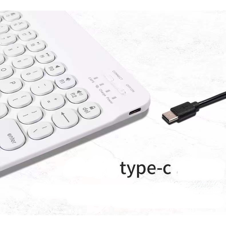 Bàn Phím Bluetooth Không Dây Mini 10 Inches RGB Có Đèn Nền Tiện Dụng Cho Ipad / Laptop