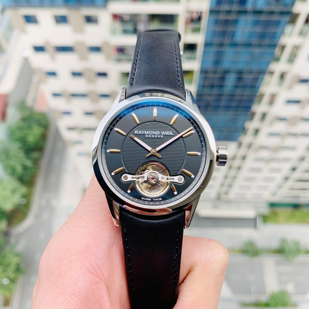 Đồng hồ nam chính hãng Raymond Weil Freelancer OpenHeart - 2780-SL5-20001 - Máy cơ tự động - Kính Sapphire