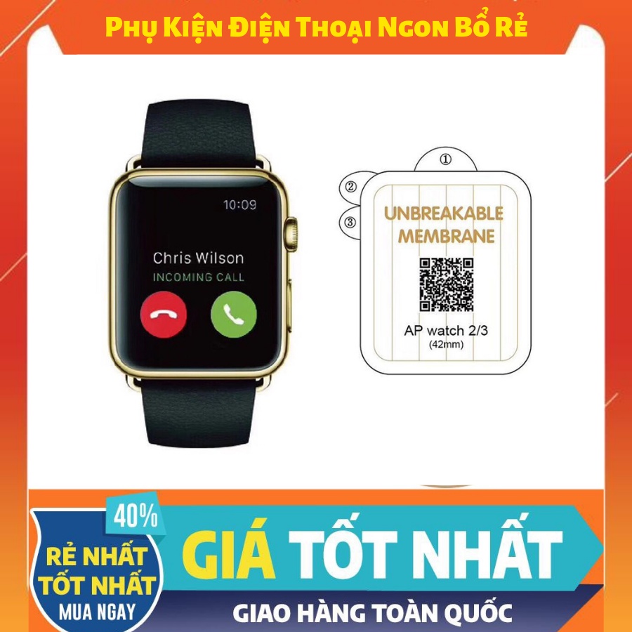 Dán PPF cho đồng hồ Apple Watch chống trầy xước tuyệt đối, cho apple watch 1,2,3,4,5,6