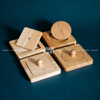 Bộ lót ly/nắp ly gỗ tre