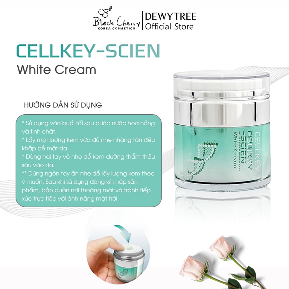 Bộ Dưỡng Trắng Da Tế Bào Gốc Phục Hồi Trẻ Hoá Da Và Chống Lão Hoá Cellkey-Scien Repair System White Set 30ml