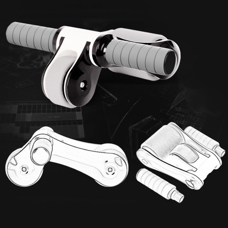 Con lăn tập bụng Sportslink 2 bánh cải tiến gấp gọn