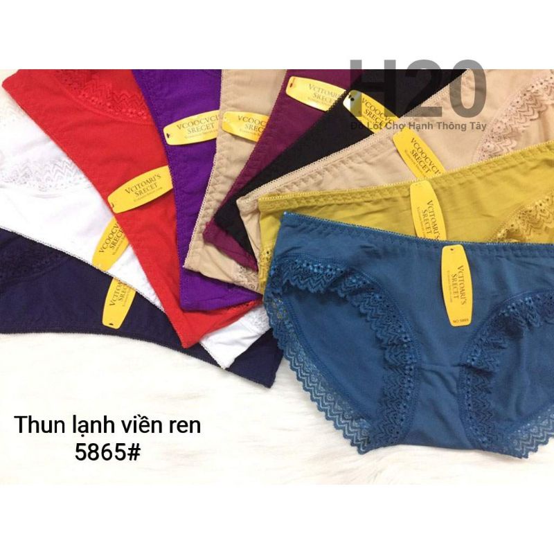 QUẦN CHIP THUN LẠNH VIỀN REN 5865#