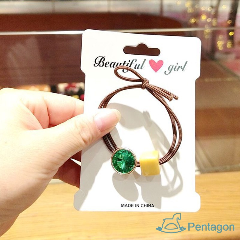 Dây Buộc Tóc Cao Su Đính Đá Thời Trang Đơn Giản