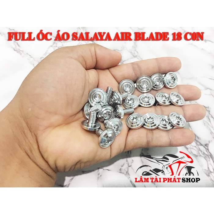 FULL ốc Salaya Dàn áo Xe AIR BLADE Mẫu Thái 18 CON