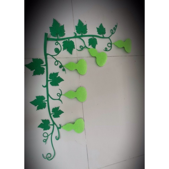 Dây hoa vải nỉ trang trí lớp