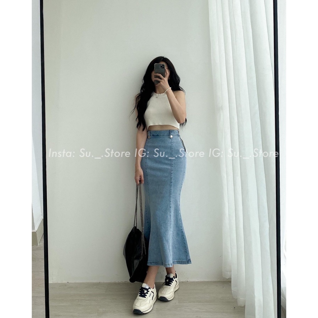 Áo croptop sát vai len tăm A2273 SUSTORE