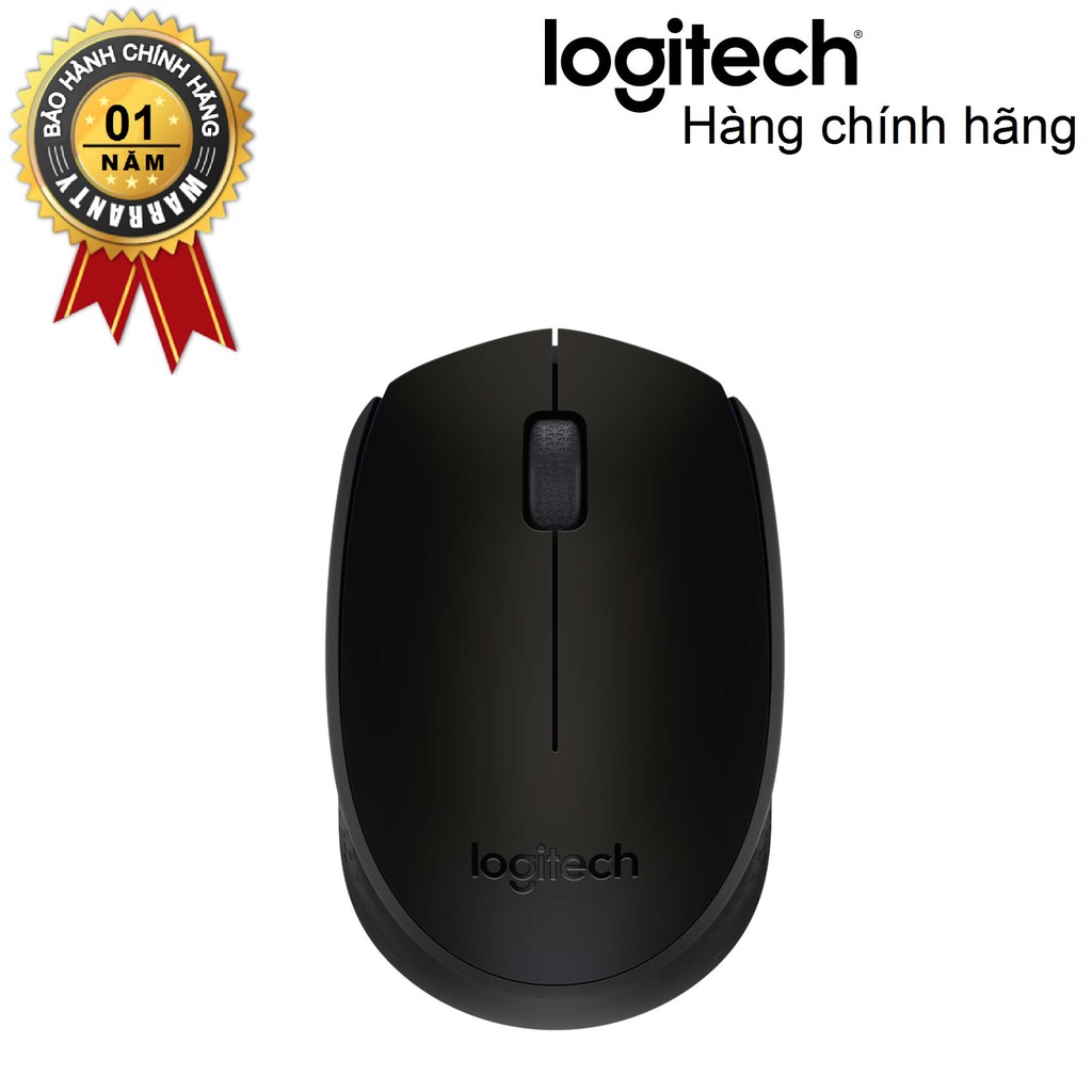 Chuột không dây Logitech B170 (Đen) - Cắm là xài