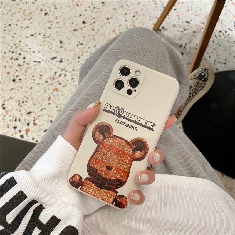 Ốp lưng iphone cạnh vuông in hình BearBrick siêu cool 6s/6plus/6splus/7plus/8plus/x/xs/xs max/11/11promax/12pro/12promax | BigBuy360 - bigbuy360.vn