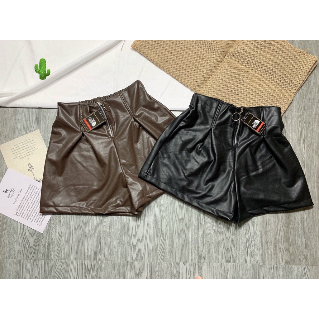 QUẦN DA MỀM DÂY KÉO CÓ LƯNG THUN KIỂU MỚI VỀ SIÊU HOT